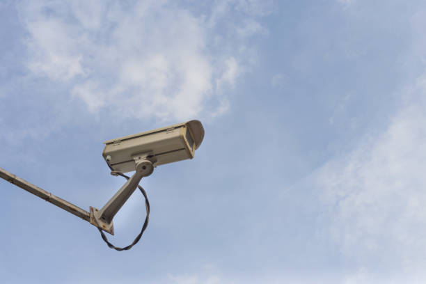 istock close circuit television camera (CCTV) for security purposes. 639034748