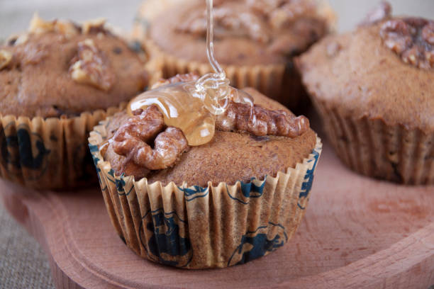 istock Honey cakes with walnuts, banana and prunes 639035062
