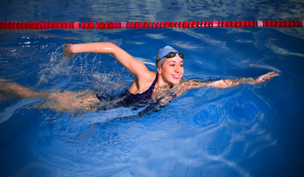 istock Young woman swimmer 639036082