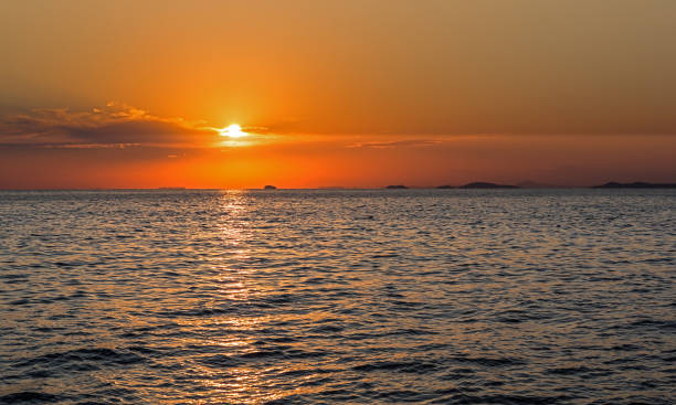 istock Sunset over the sea. 639040216