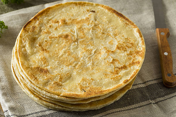 istock Homemade Flour Indian Paratha Bread 639041976