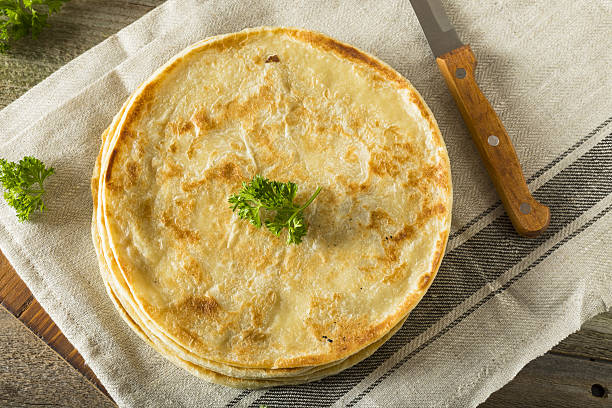 istock Homemade Flour Indian Paratha Bread 639042182