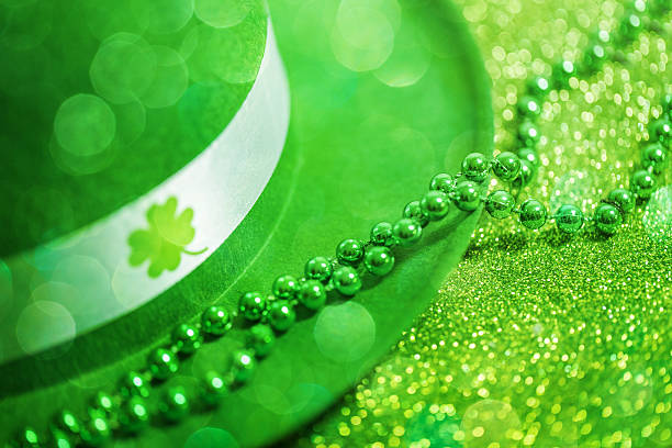 A stock photo abstract background perfect for designs or articles about St Patricks Day.