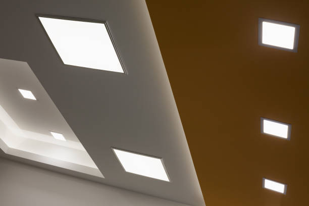 Design of a Modern Ceiling Lights stock photo