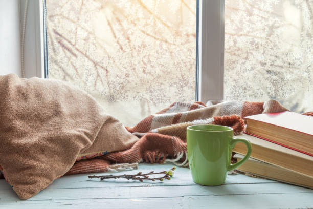 istock Cup of coffee on the window sill 639045668