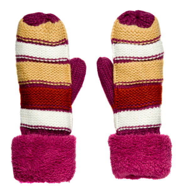 istock Mittens isolated on white background. Knitted mittens. Mittens 639049380