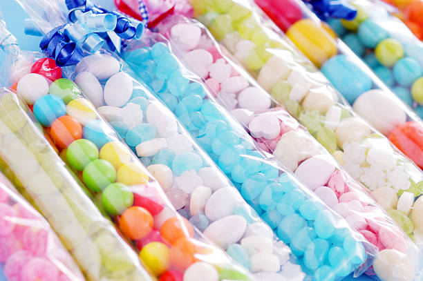 istock Wrapped colourful sweet food 639049474