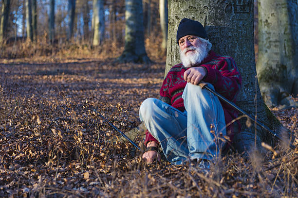 istock Senior man in forest 639053038
