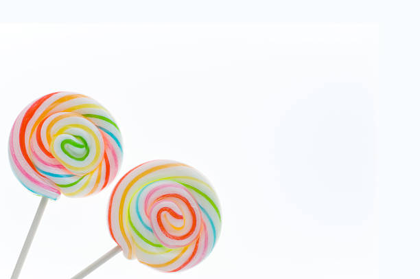 istock Colourful lollipop on white background 639054184