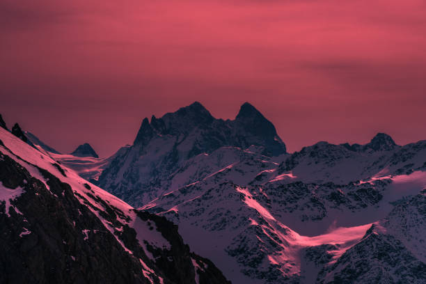 istock Sunset in the mountains 639059282