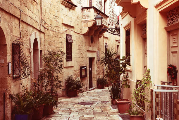 istock Street in   old mediterranean town 639060426