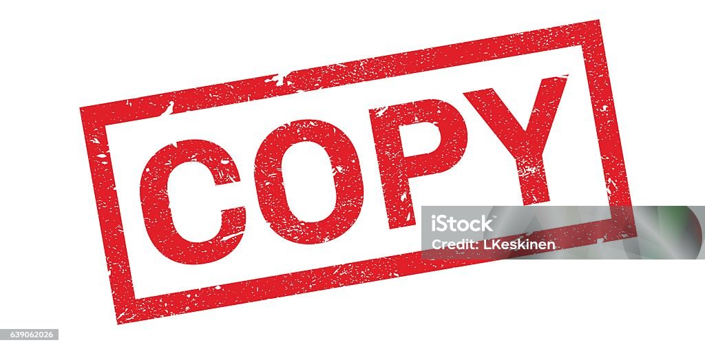 Copy Rubber Stamp Stock Illustration - Download Image Now