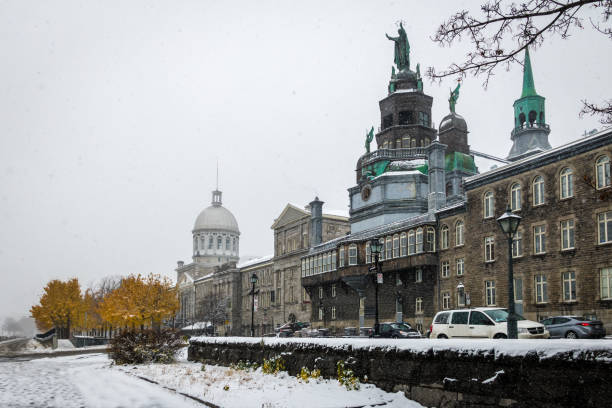 istock Old Montreal during a snow day - Montreal, Quebec, Canada 639062578