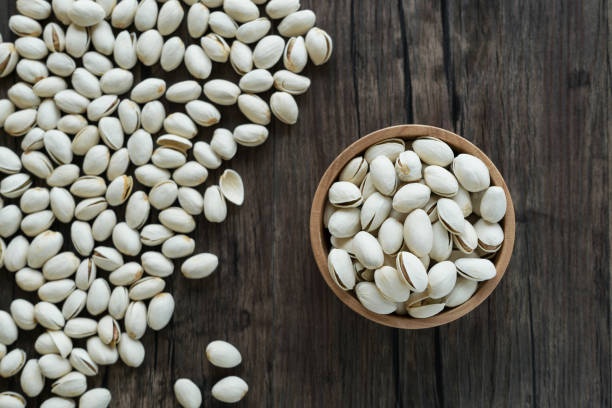 istock Bowl of roasted pistachio nuts 639064346