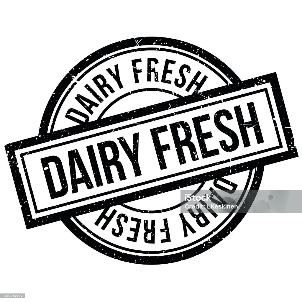 Dairy Fresh Rubber Stamp Stock Illustration - Download Image Now ...