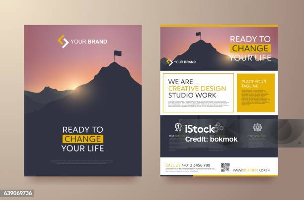 Report Cover 60 Stock Illustration - Download Image Now - Flyer - Leaflet, Plan - Document, Design