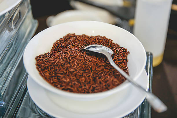 Chocolate sprinkles in a bowl