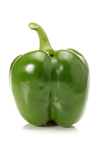istock Fresh green bell pepper (capsicum) 639075058