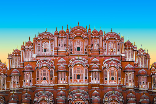 Hawa Mahal, Jaipur is one of it's kind in the Structure, Design and the size. We see many picture's showing it's size but here is one showing it's beauty.