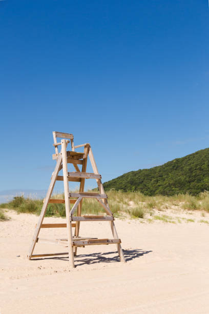 istock Baywatch chair in a beautiful beach 639075198
