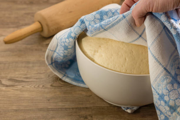 Yeast dough stock photo