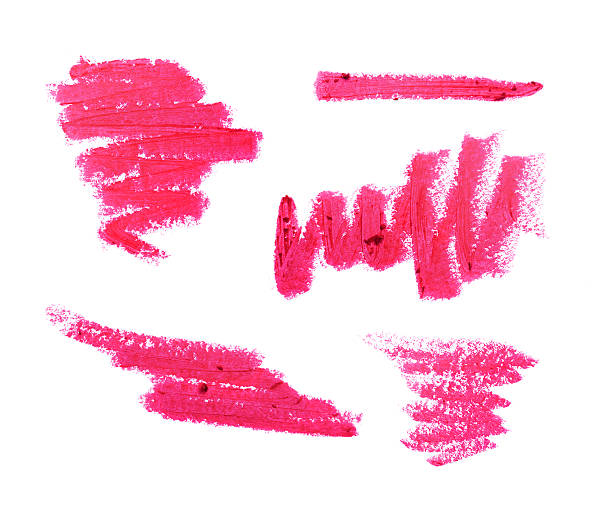 istock Collection of pink lipstick strokes 639079814