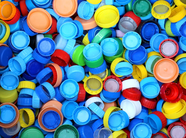 istock collection of many plastic caps for recycling the material 639082606
