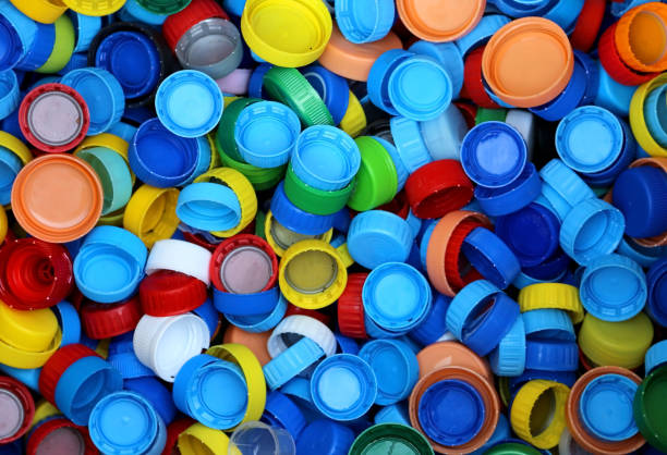 istock many plastic caps for recycling the material 639082626