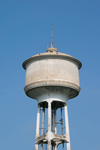 istock Water tank and blue sky background 639083158