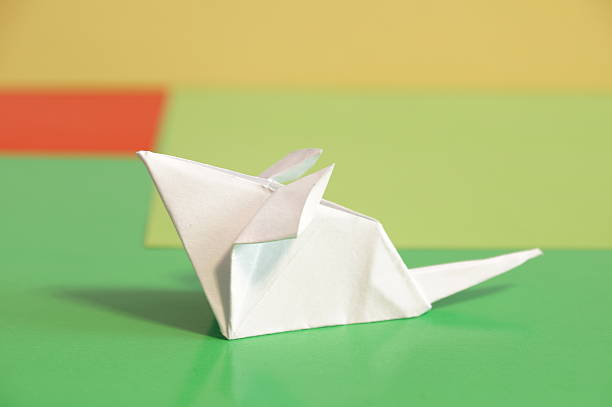 istock Paper origami mouse 639085140