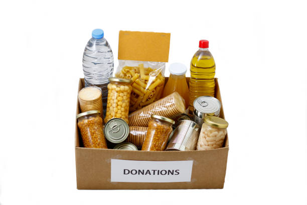 istock Food in a donation  box 639085592