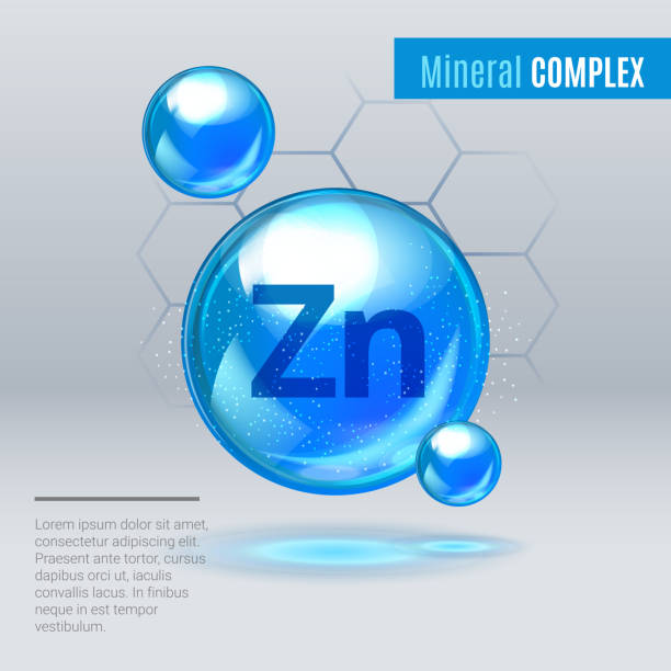 illustrations, cliparts, dessins animés et icônes de mineral zn zink bleu brillant pilule capcule icône - zinc mineral nutritional supplement pill