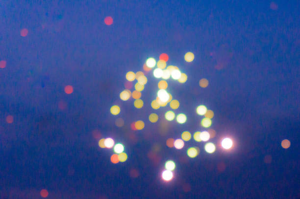 Abstract shot of bokeh at night, ideal for a background or presentation backdrop