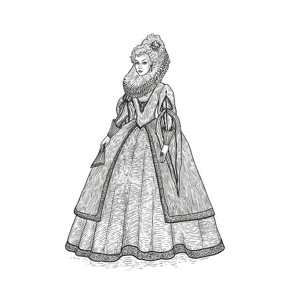 150+ Elizabethan Woman Stock Illustrations, Royalty-Free Vector