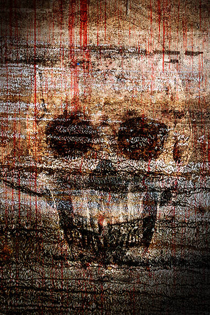 istock abstract skull in concrete background 639090336
