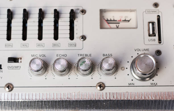 istock Vintage stereo system close up 639090340