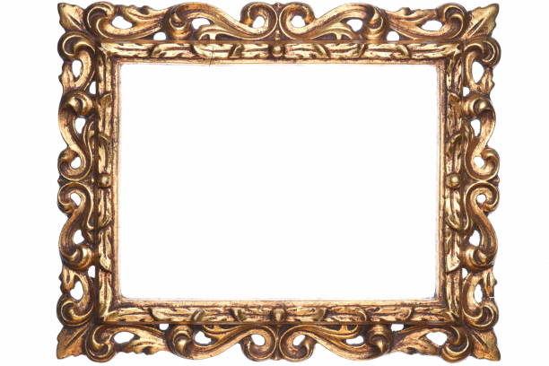 istock Old Antique Gold Wooden Frame 639093980