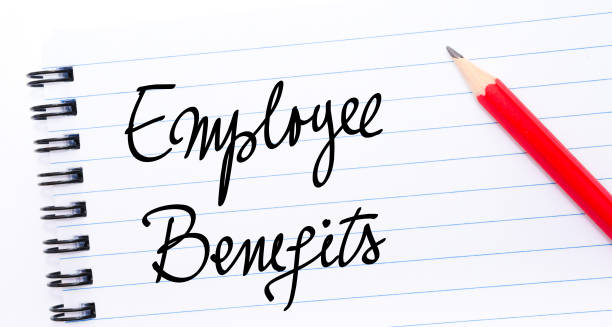 istock Employee Benefits written on notebook page 639100116