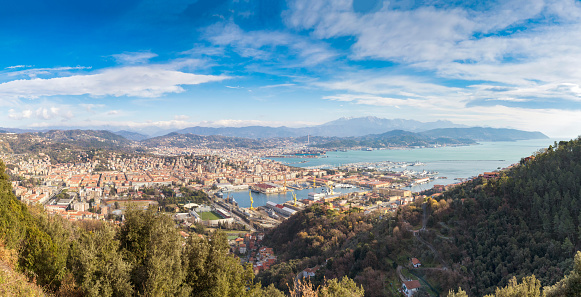 View to Spezia, italy at unny day - XXXL Panorama