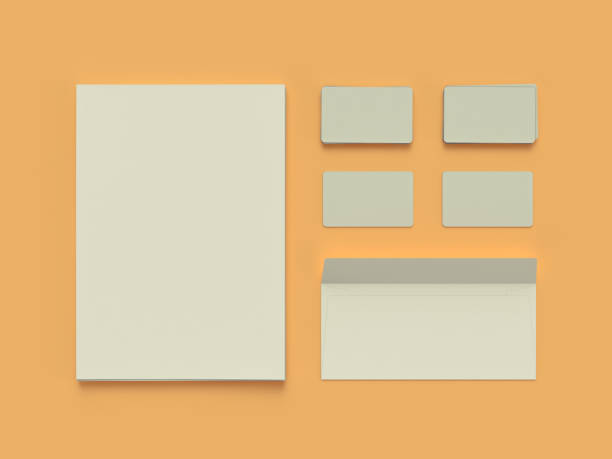istock Atributes of web Designer on yelow background. Rendering. High resolution. 639101422