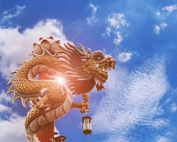statue de dragon  - thailand animal asia bayonet photos et images de collection
