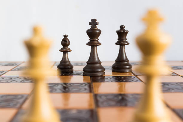 istock Chess photographed on a chessboard 639109878