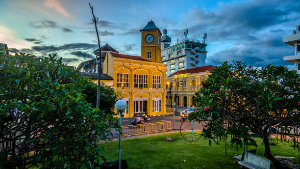 istock aerial view intersection in Phuket town 639117142