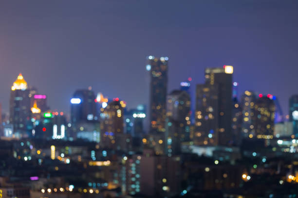 istock City blurred lights night view 639119680