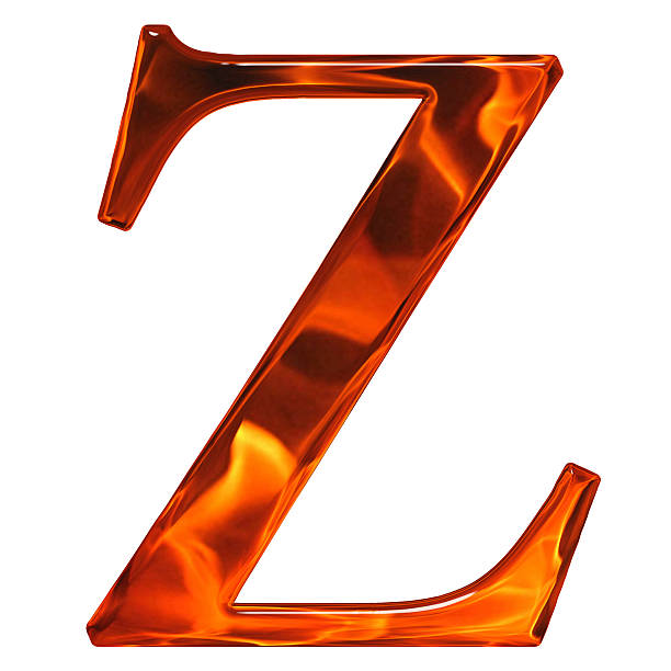 Lowercase Letter Z The Extruded Of Glass Stock Photo - Download Image Now -  Letter Z, Alphabet, Flame - iStock