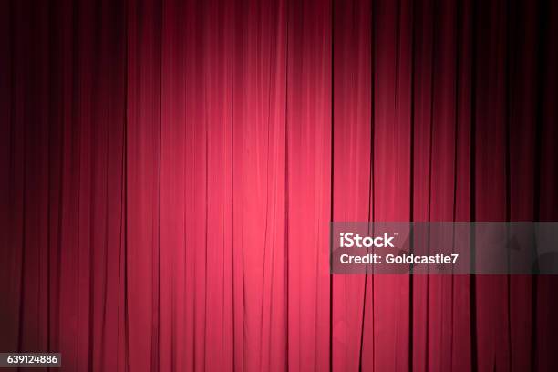 Stage Curtain Stock Photo - Download Image Now - Theatrical Performance, Rag, Stage Theater