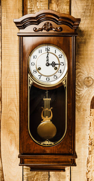 istock old clock on a wooden wall 639125068