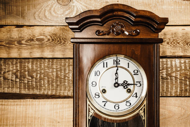 istock old clock on a wooden wall 639125212