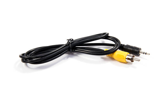 istock RCA Plugs Connectors : RCA plugs for composite video (yellow) 639133068