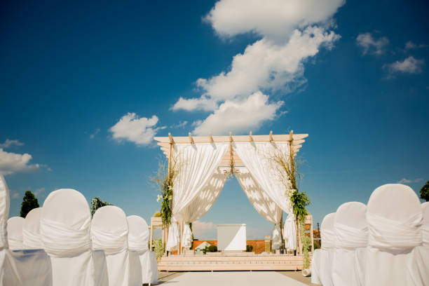 istock Outdoor wedding decoration 639133386